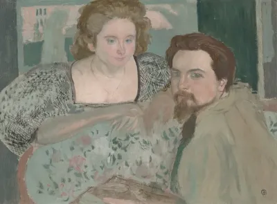Portrait De Marthe Et Maurice