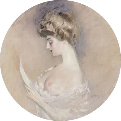 Portrait De Marthe Letellier Nee Fourton