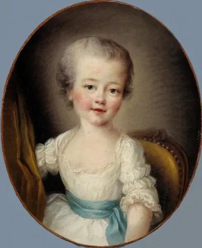 Portrait De Petite Fille En Robe Blanche Dite Alexandrine Lenormant Detiolles