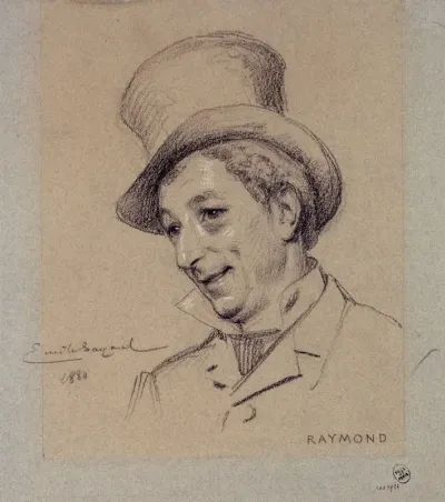 Portrait De Raymond Acteur Du Palais Royal