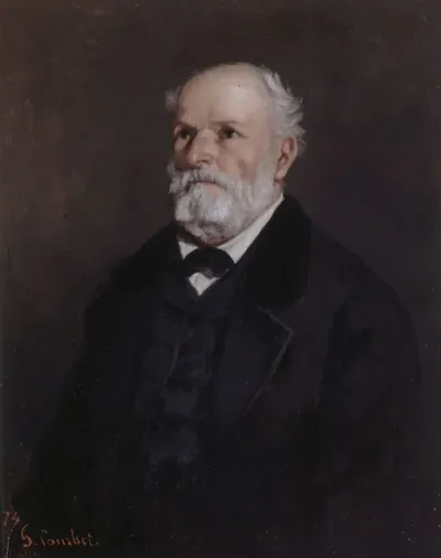Portrait De Regis Courbet Pere De Lartiste