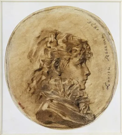 Portrait De Sarah Bernhardt En Medaillon Profil A Droite 1875
