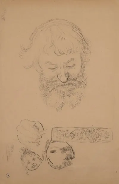 Portrait De Serusier Et Etudes Diverses