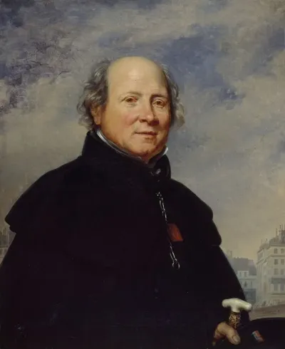 Portrait Dedme Champion Dit Lhomme Au Petit Manteau Bleu 1764 1852 Philanthrope