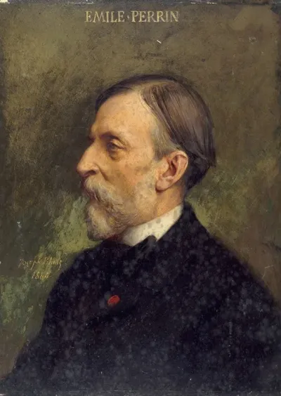 Portrait Demile Perrin 1814 1885 Administrateur De La Comedie Francaise
