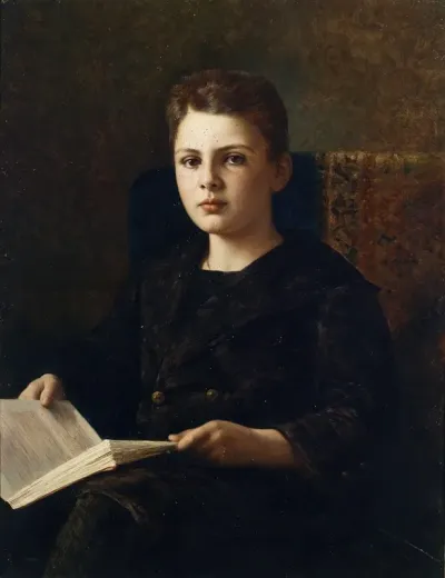 Portrait Des Jungen Oskar Fraenkel