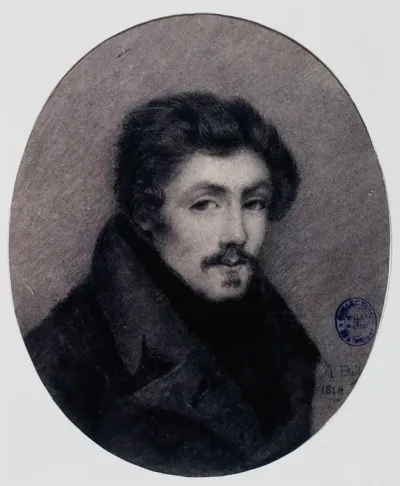 Portrait Deugene Delacroix A 20 Ans