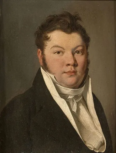 Portrait Dhomme A La Veste Noire