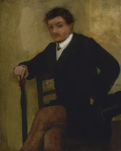 Portrait Dhomme Assis