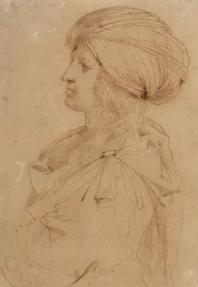 Portrait Dhomme Au Turban