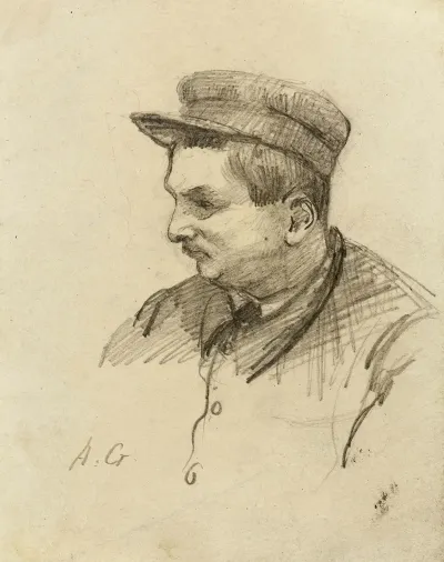 Portrait Dhomme Avec Une Casquette