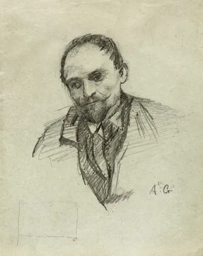 Portrait Dhomme Barbu Visage Legerement Tourne Vers La Gauche