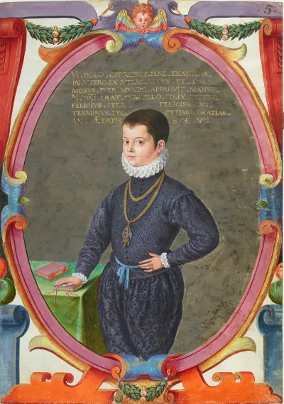 Portrait Du Fils De Charles Magius A Sept Ans