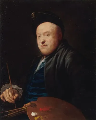 Portrait Du Peintre Etienne Jeaurat 1699 1789 2