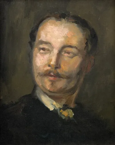 Portrait Du Vicomte Simon De Montfort 1841 1898 Beau Frere De Carpeaux