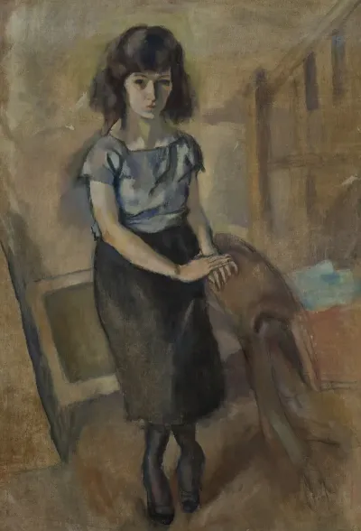 Portrait Dune Femme Debout