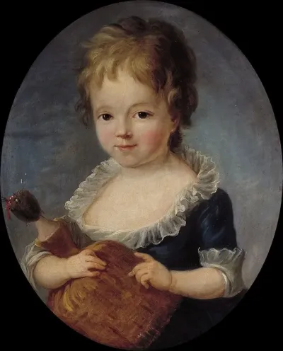 Portrait Dune Petite Fille Tenant Une Poupee