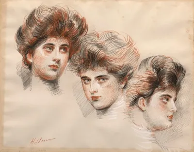 Portrait Dyvonne Avollee De Face De Profil A Droite Et A Gauche