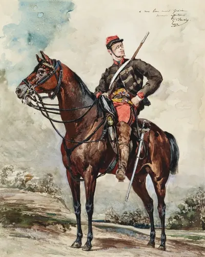 Portrait Equestre Eclaireur A Cheval 2