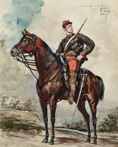 Portrait Equestre Eclaireur A Cheval