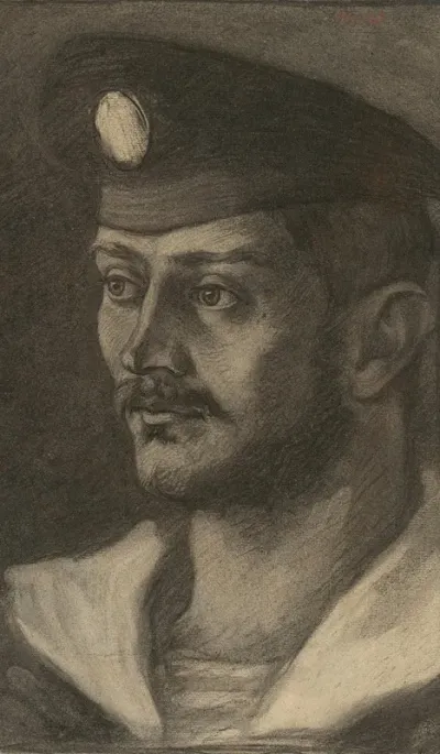 Portrait Head Study Of A Sailor
