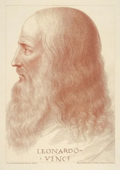 Portrait In Profile Of Leonardo Da Vinci