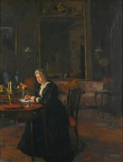 Portrait Interior Louisa Caroline Elizabeth Hamilton