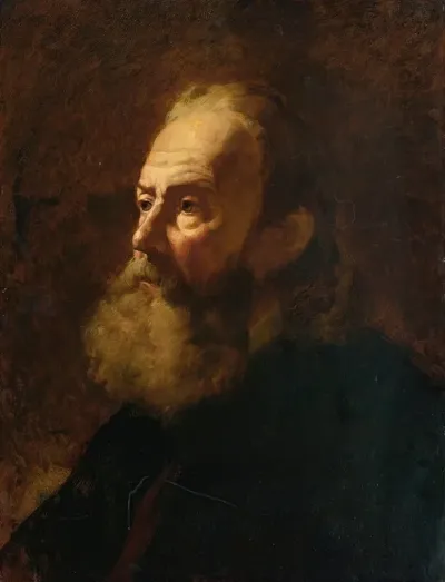 Portrait Of A Bearded Man Bust Length