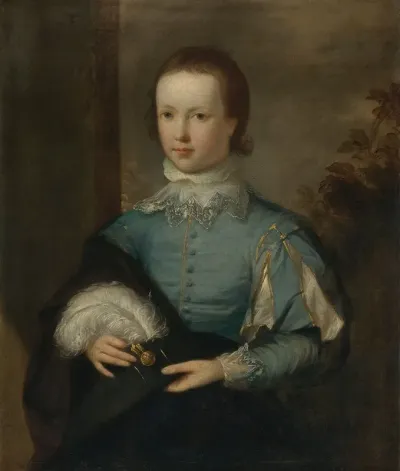 Portrait Of A Boy In Blue