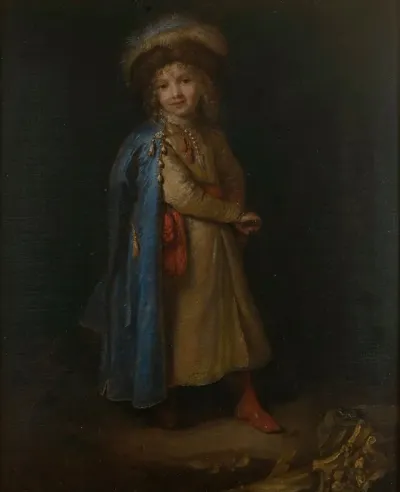 Portrait Of A Boy In The Polish National Costume