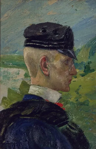 Portrait Of A Boy Study For Morning Prayers