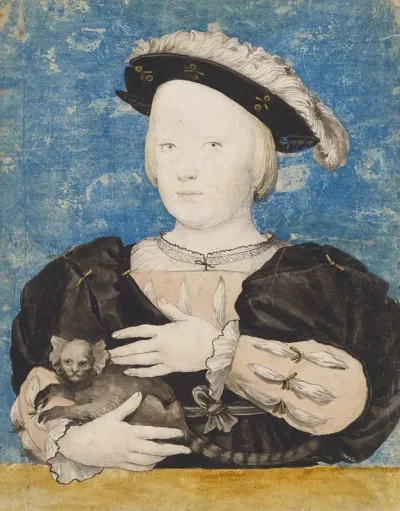 Portrait Of A Boy With A Marmoset