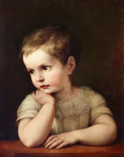 Portrait Of A Child Natalie Stuntz Niece Of The Artist