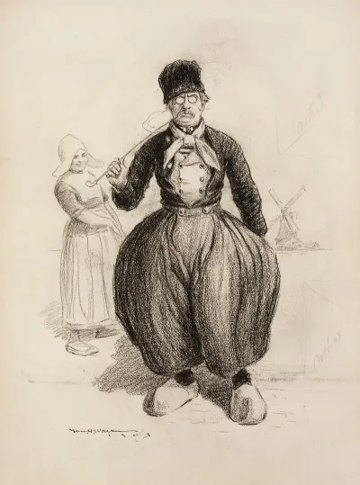 Portrait Of A Dutch Man In Native Dress