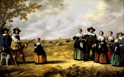 Portrait Of A Family In A Landscape