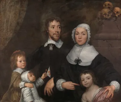 Portrait Of A Family Probably That Of Richard Streatfeild