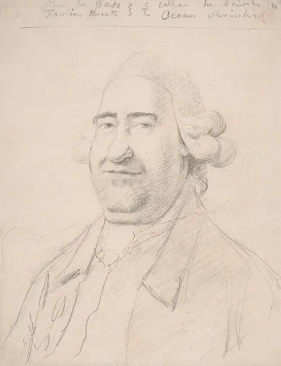 Portrait Of A Fat Man Head And Shoulders