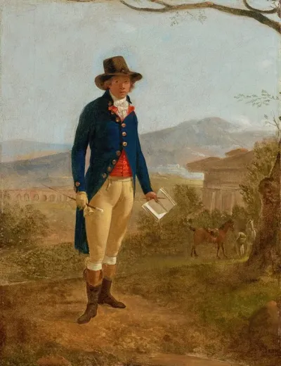 Portrait Of A Gentleman In A Landscape