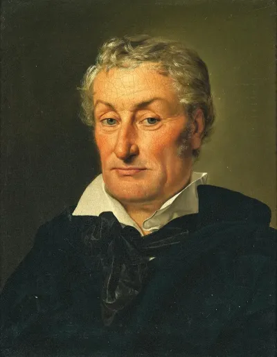 Portrait Of A Gentleman With Wavy White Hair