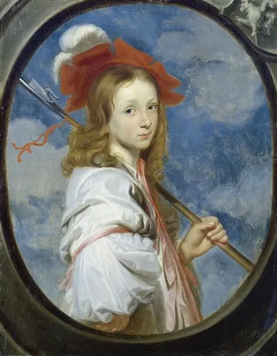 Portrait Of A Girl Dressed As A Shepherdess