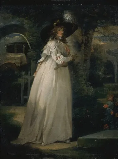 Portrait Of A Girl In A Garden