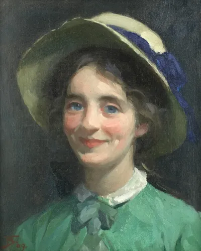 Portrait Of A Girl In A Hat 2