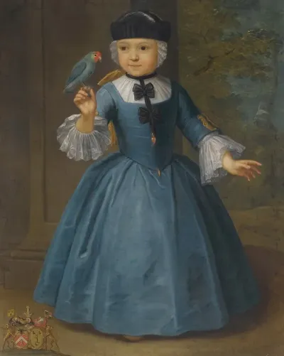 Portrait Of A Girl Of The De Knyff Family Of Anvers And Brussels