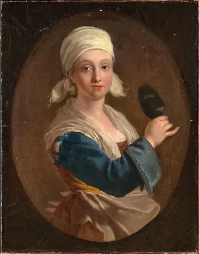 Portrait Of A Girl With A Mask