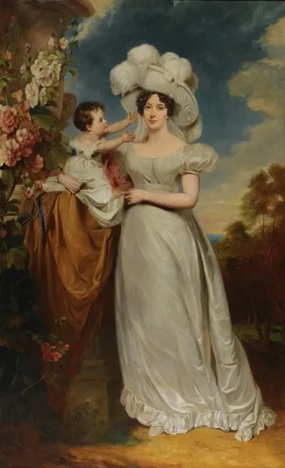 Portrait Of A Lady And Child 2