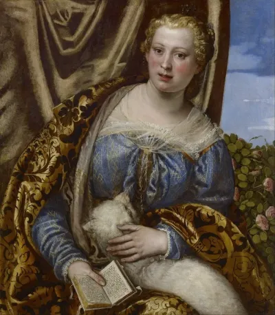 Portrait Of A Lady As Saint Agnes