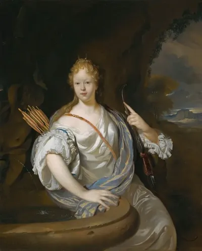 Portrait Of A Lady Dressed As Diana