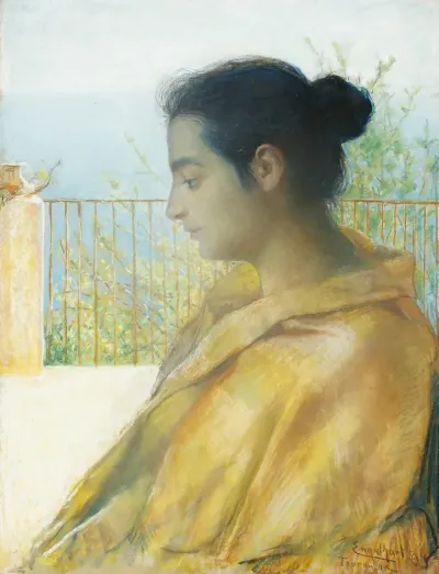 Portrait Of A Lady From Taormina