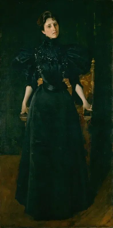 Portrait Of A Lady In Black
