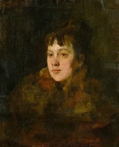 Portrait Of A Lady In Fur